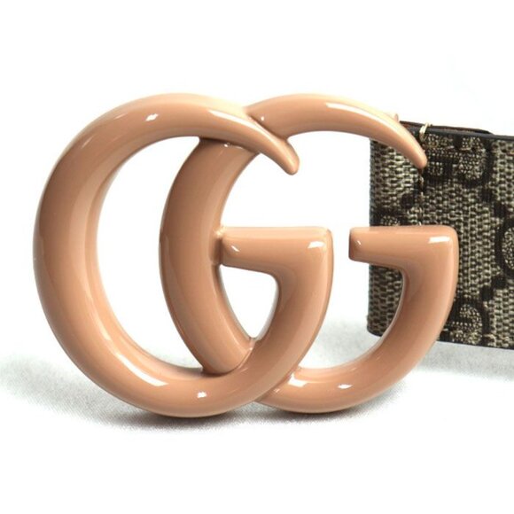 Gucci GG Marmont Supreme Canvas Belt Beige 60/70 cm main image 5